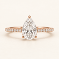 Seraphine Pear Pavé, front view with horizontal band